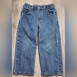Signature Levi's Boys Jeans Relaxed fit Adjustable Waist Denim Size 4